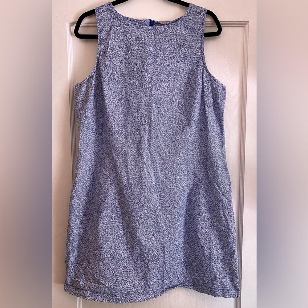 Vintage FADED GLORY Cotton Blue Floral Dress